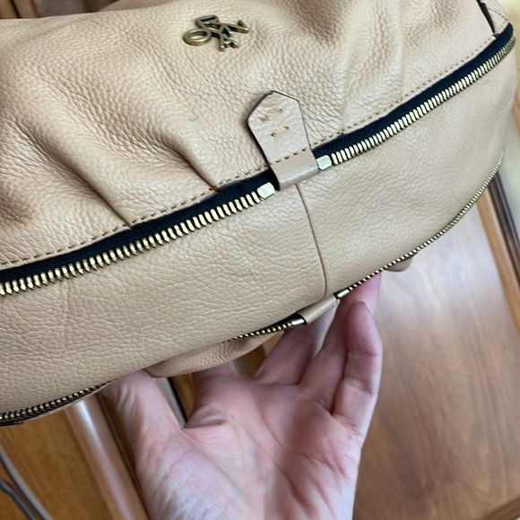 orYANY Tan Leather Satchel Like New! - Picture 6 of 16